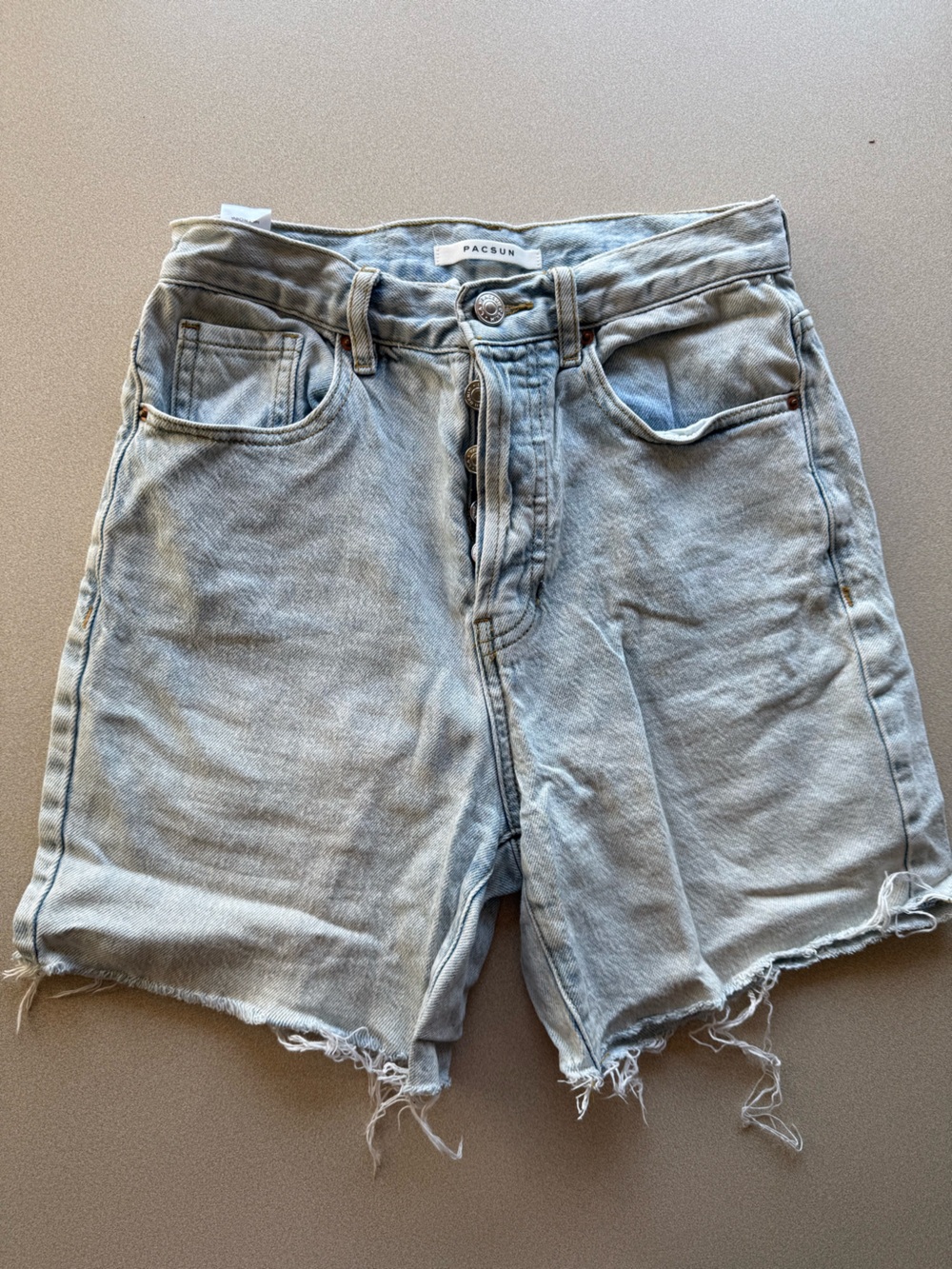 PacSun Light Blue Stretch Dad Shorts